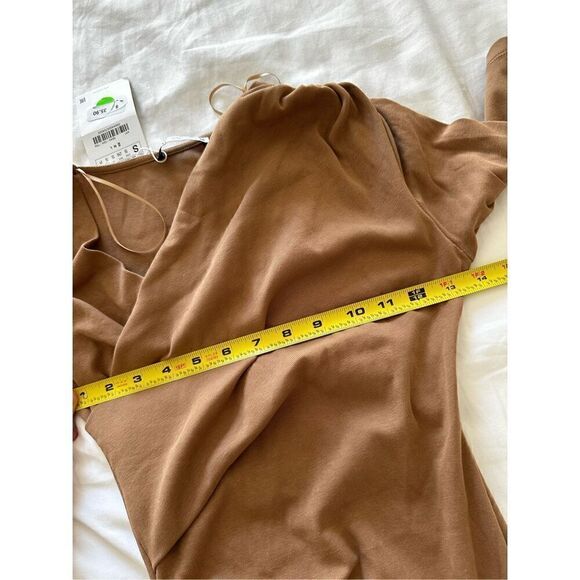 NWT Zara ZARA SIDE DRAPED DRESS  Size s - Picture 4 of 9